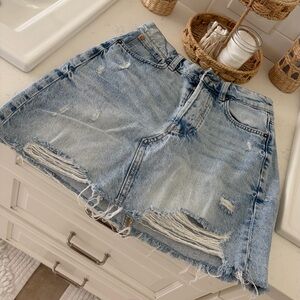 H&M Light Blue Denim Skirt